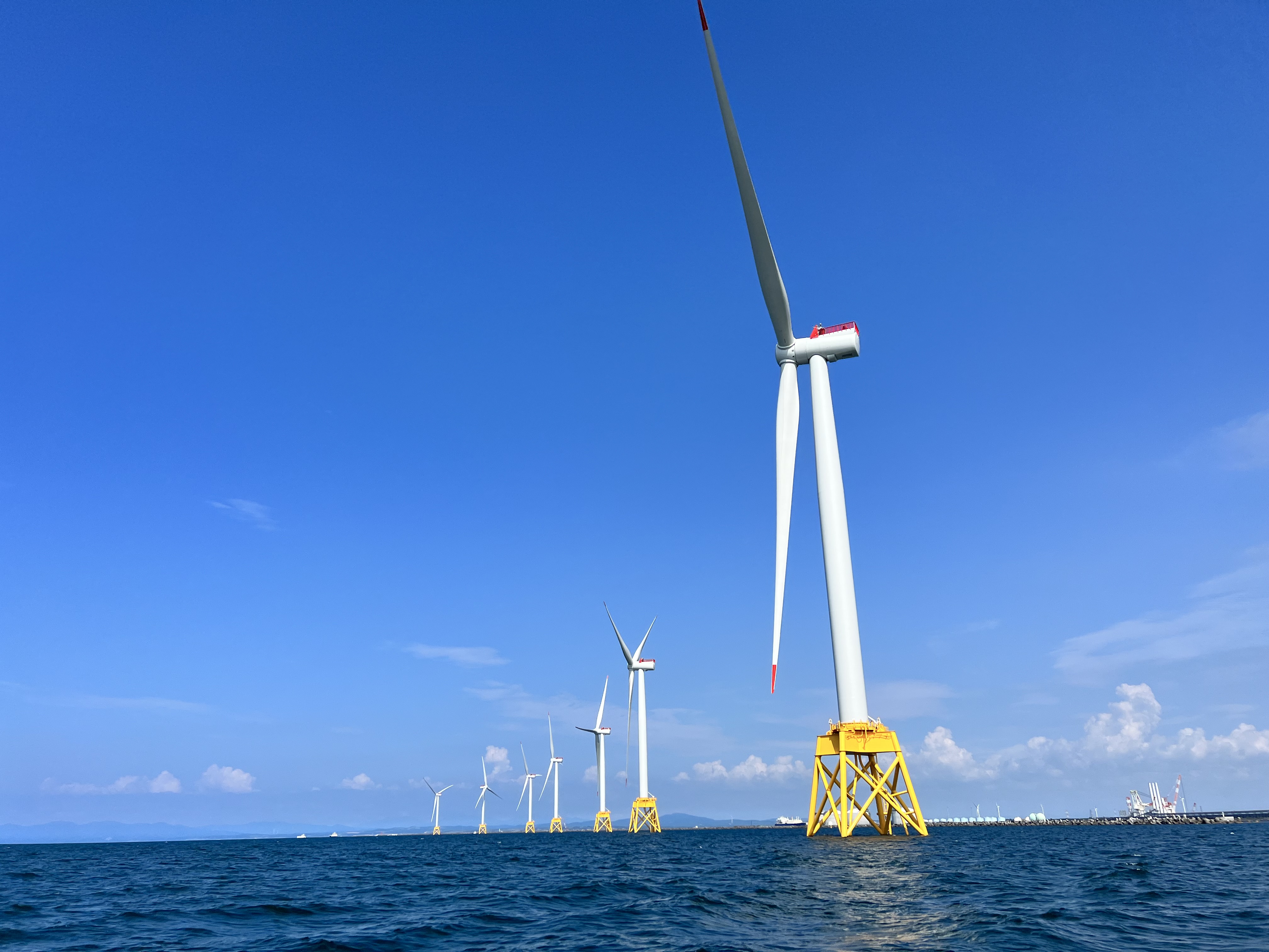 Offshore-Windpark in Ishikari. Copyright: zur Verfügung gestellt von Green Power Investment Corporation