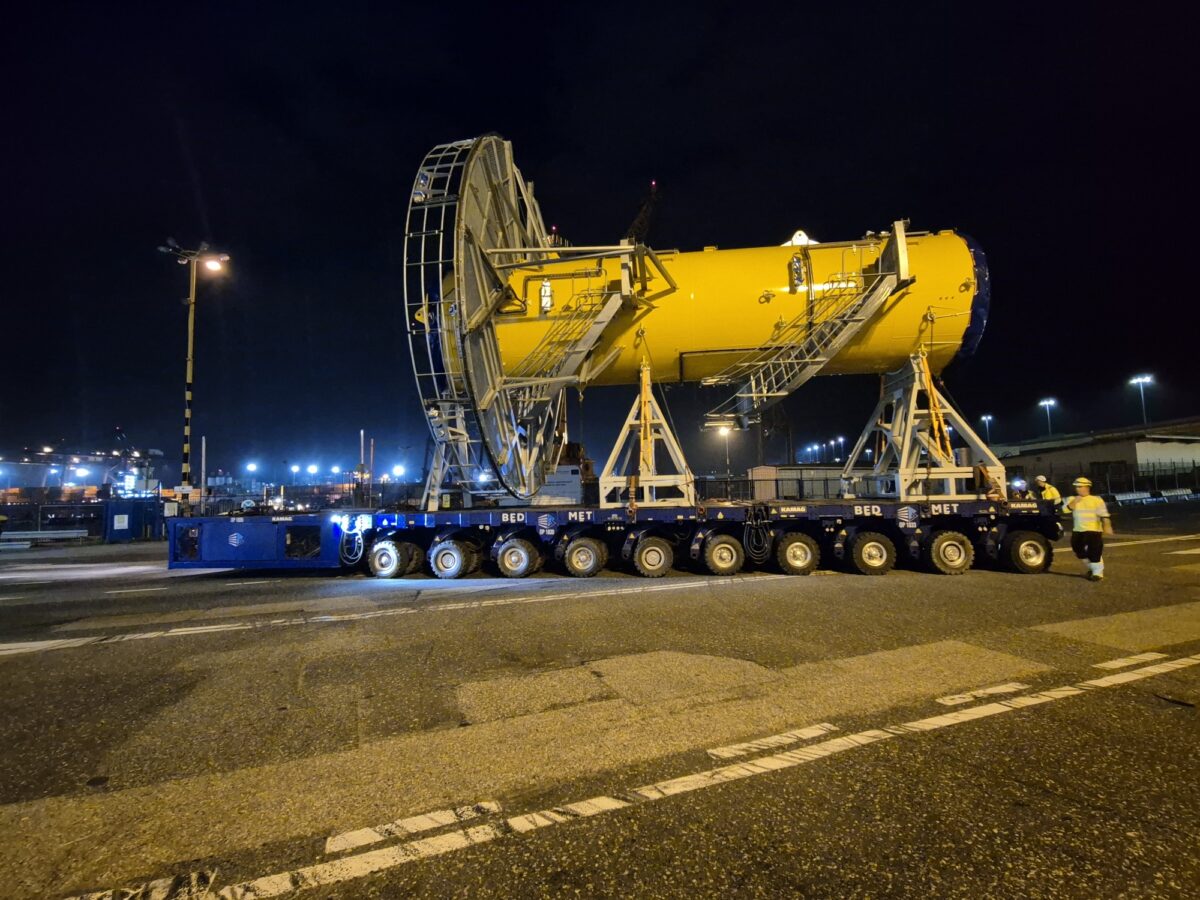 PALFINGER MARINE CELEBRATES JIB CRANE PEDESTAL DELIVERY MILESTONE