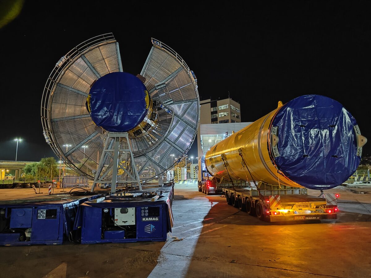 PALFINGER MARINE CELEBRATES JIB CRANE PEDESTAL DELIVERY MILESTONE