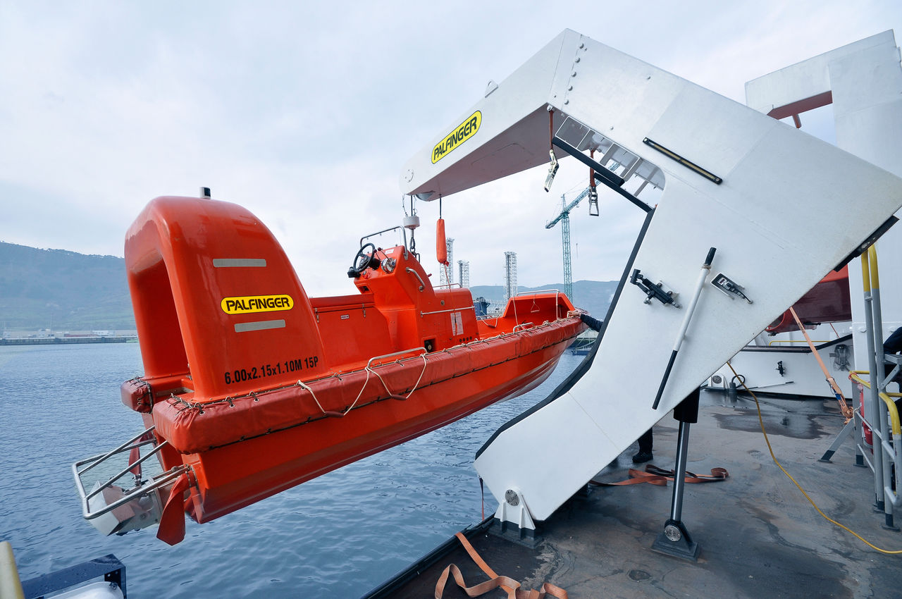 Fast rescue boat davit