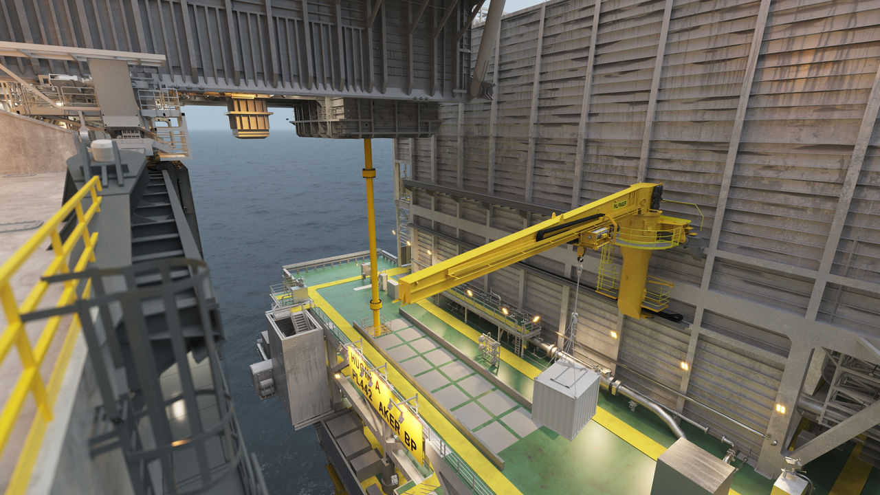 Fully electric travelling jib crane