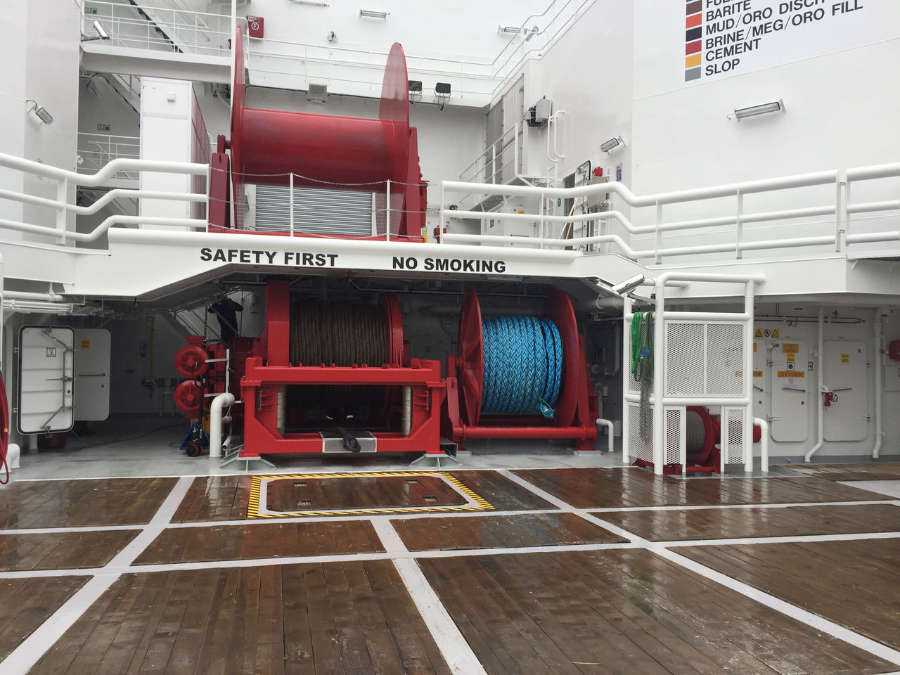 Anchor handling and towing winches